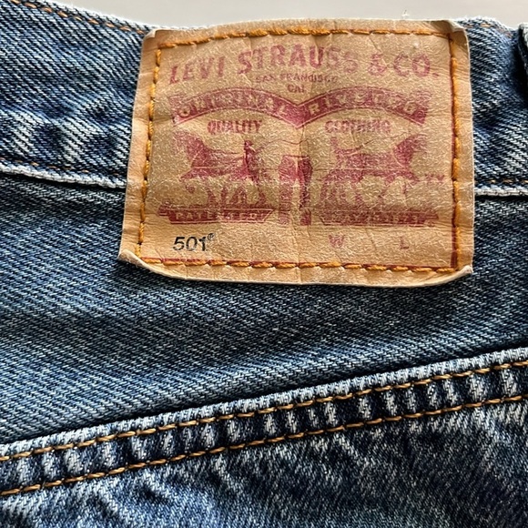 Levi’s 501 Cut Off Shorts High Rise Size 29 - Picture 12 of 16